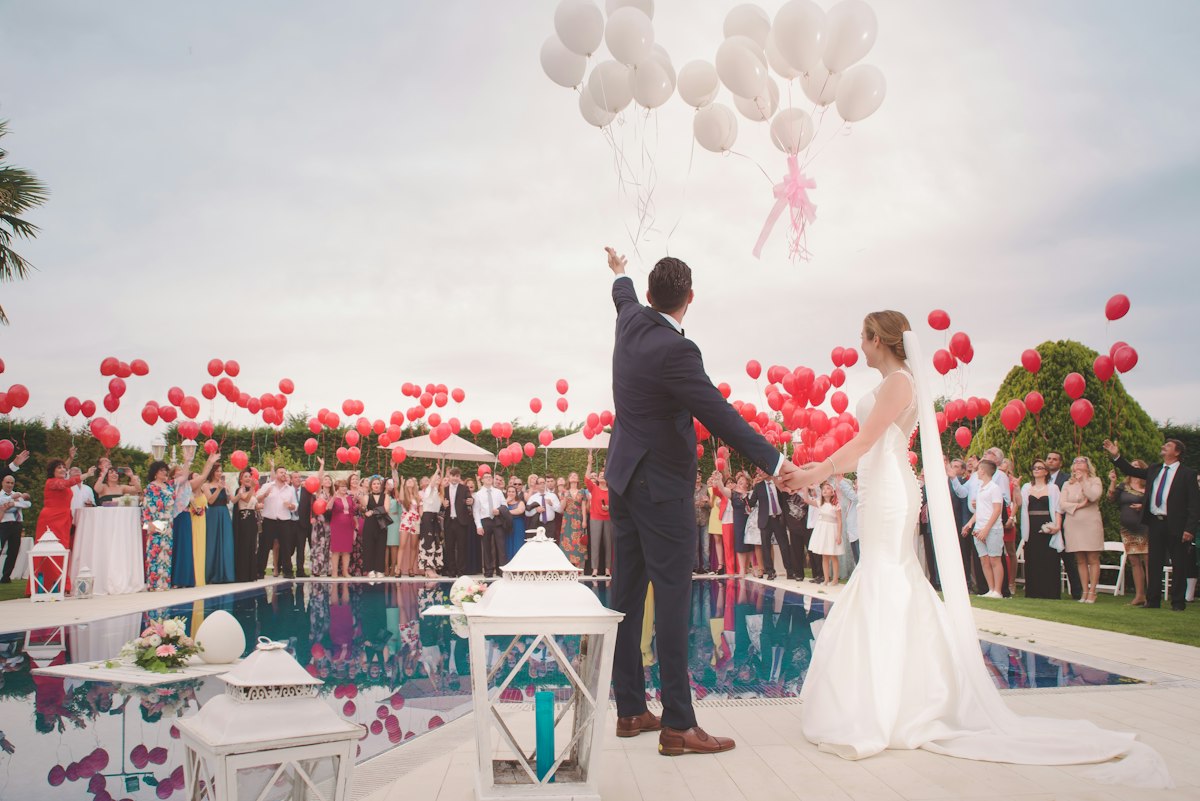 Wedding celebration moment